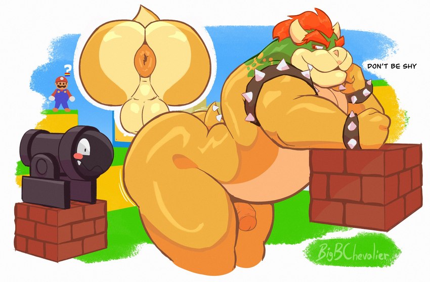 bowser and mario (mario bros and etc) created by beetleartz