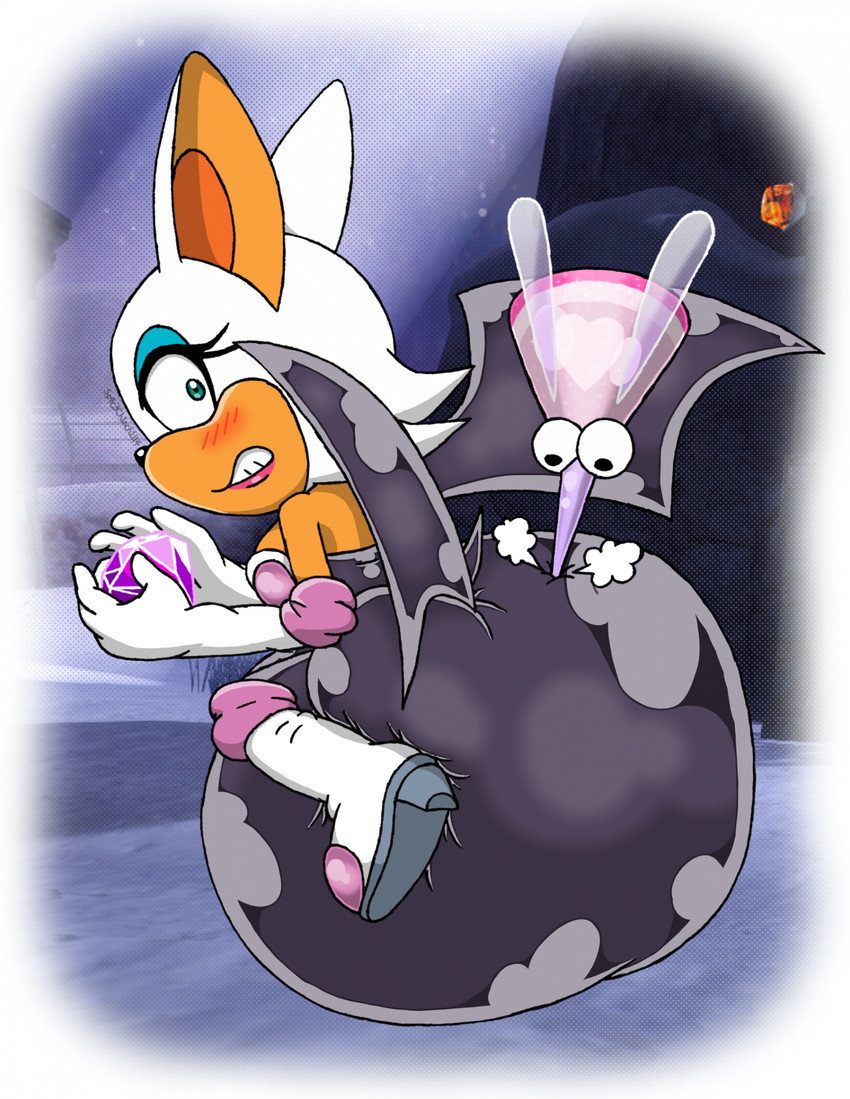 rouge the bat (sonic the hedgehog (series) and etc) created by sp4c3ch1nch1ll4