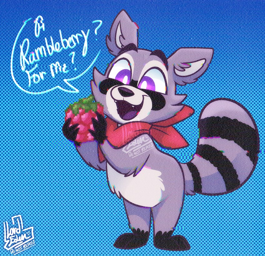 rambley raccoon (indigo park) created by l0rdeden