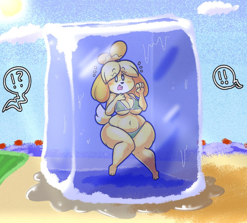 isabelle (animal crossing and etc) created by outletdraws