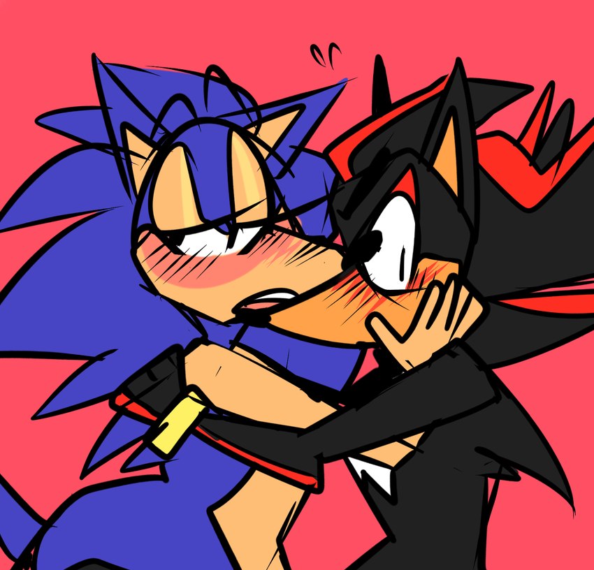 shadow the hedgehog and sonic the hedgehog (sonic the hedgehog (series) and etc) created by beastofeuthanasia