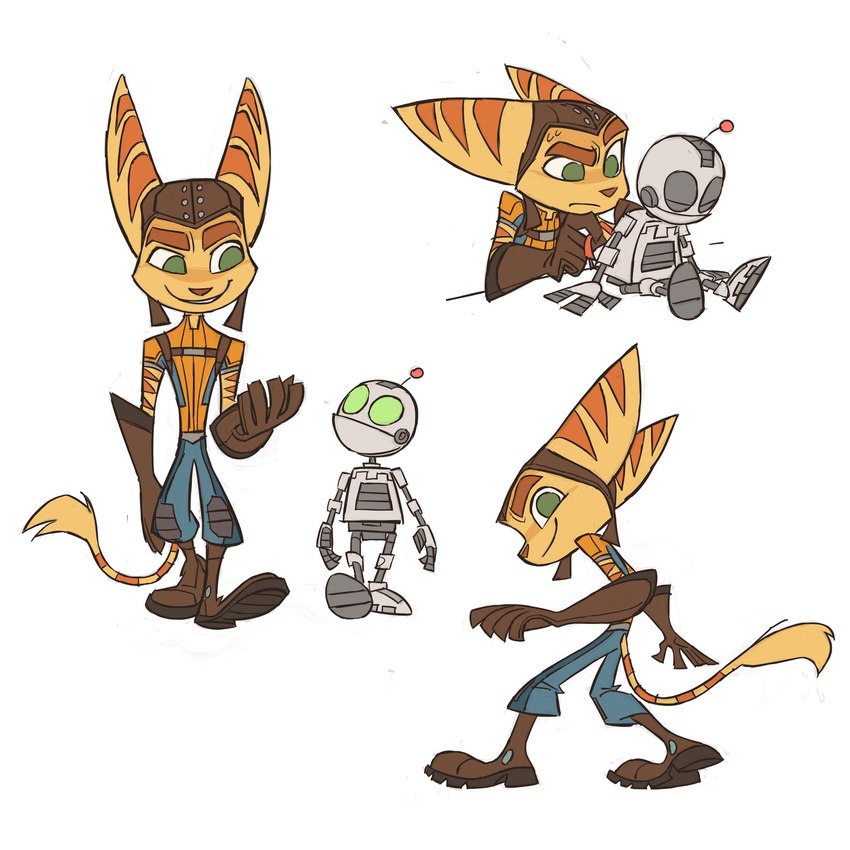 clank and ratchet (sony interactive entertainment and etc) created by gexu00