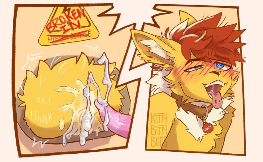 jolteon and vince (nintendo and etc) created by kittybittybuns