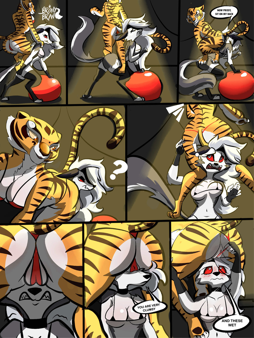 loona and master tigress (kung fu panda and etc) created by bronybran