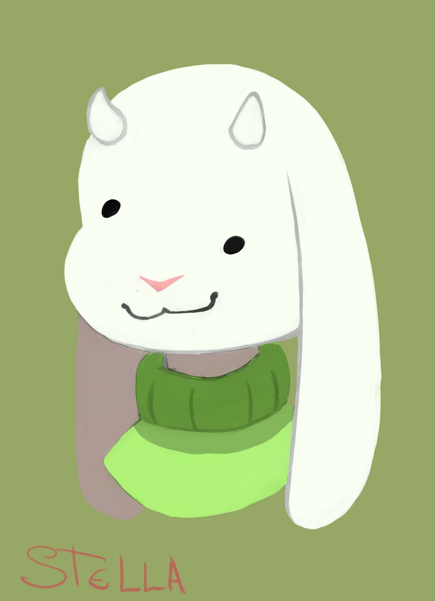 asriel dreemurr (undertale (series) and etc) created by stelladoesart