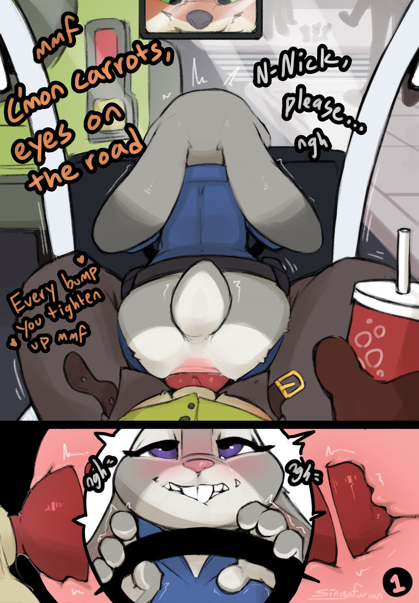 judy hopps and nick wilde (zootopia and etc) created by singafurian