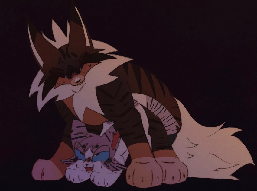 hawkfrost and ivypool (warriors (book series)) created by kitt3ngutzz