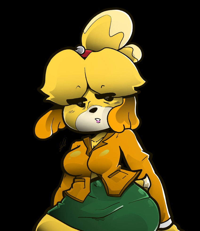 isabelle (animal crossing and etc) created by nomi-yaki