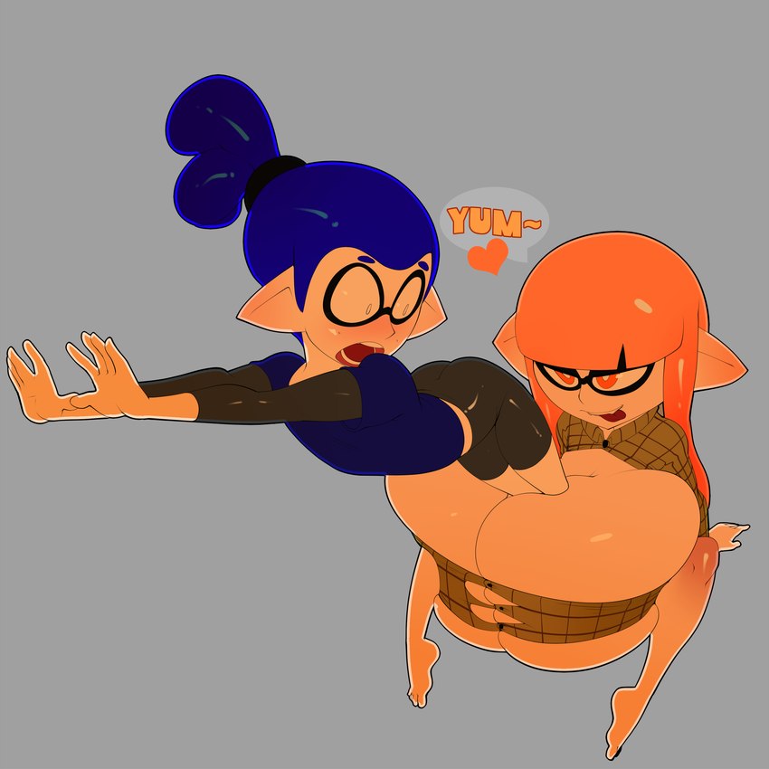 inkling boy and inkling girl (nintendo and etc) created by theboogie