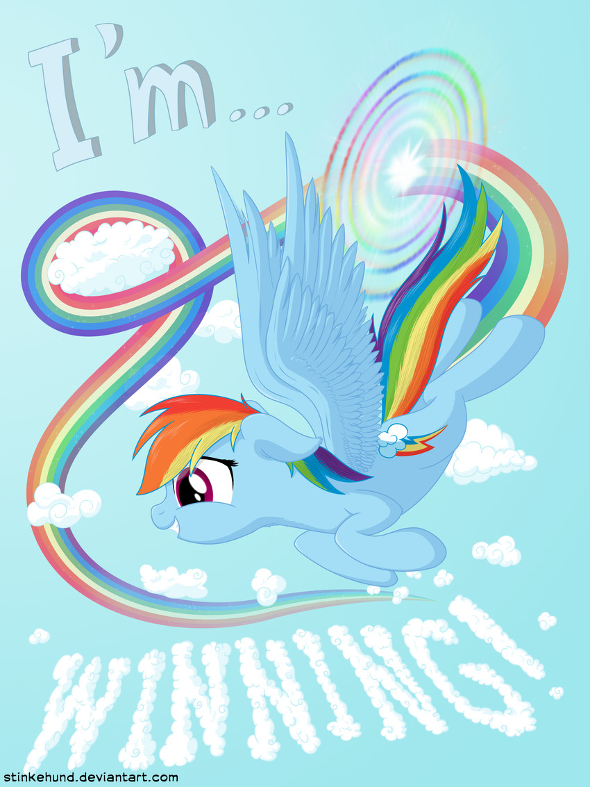 rainbow dash (friendship is magic and etc) created by stinkehund