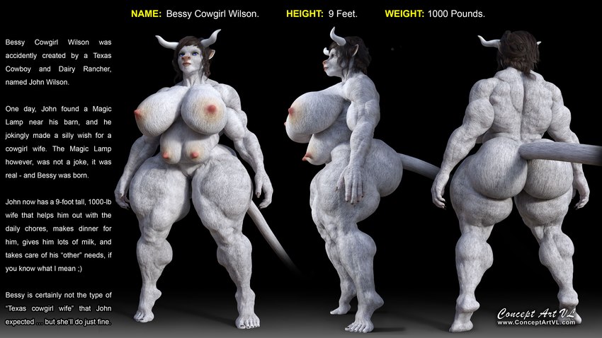 muscle girl created by conceptartvl