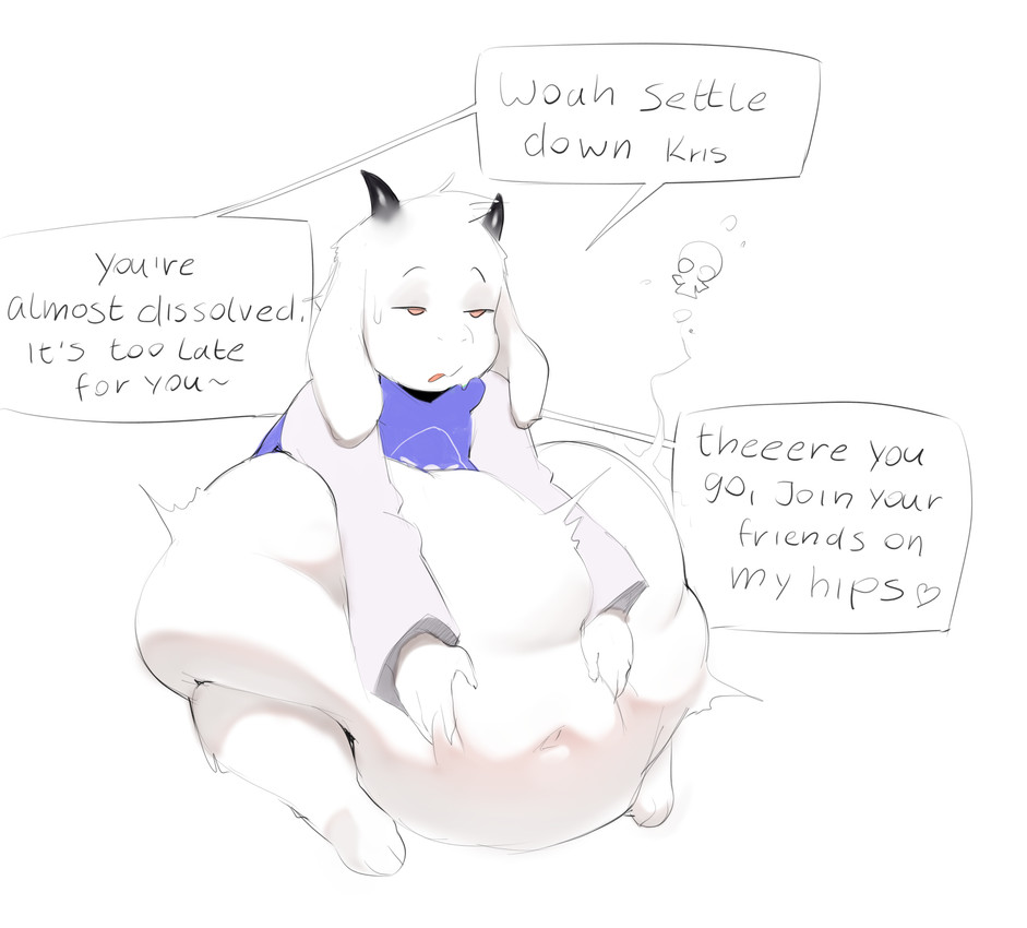 asriel dreemurr (undertale (series) and etc) created by kinkykong