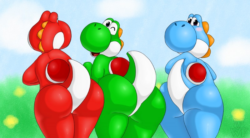 mario bros and etc created by wafflefox