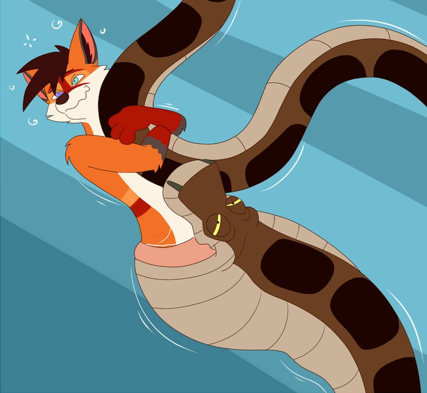 fan character, ferox, and kaa (the jungle book) created by plsgts