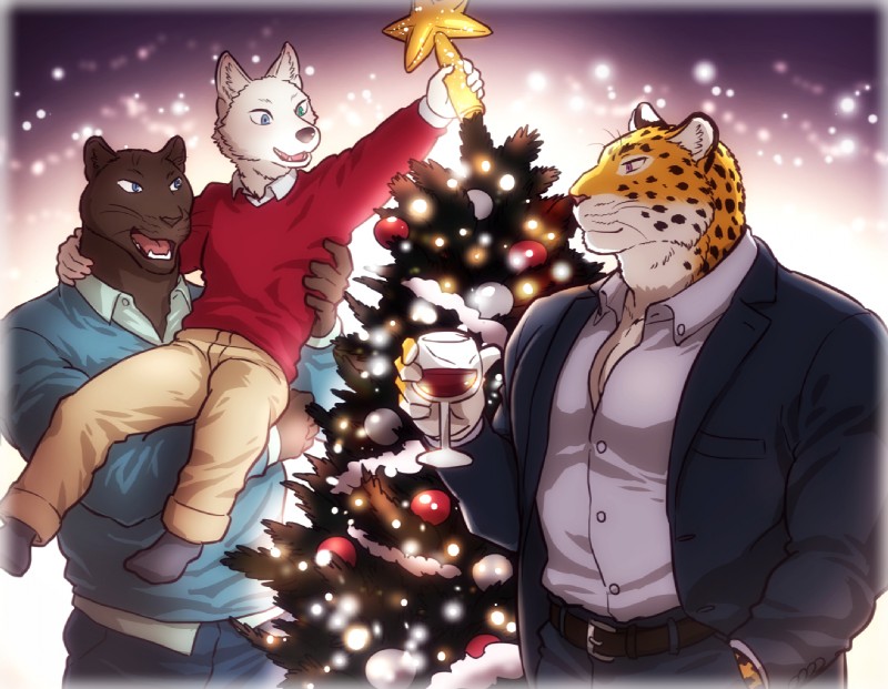 elias, tobias fretchman, and tyson clawing (christmas) created by maririn