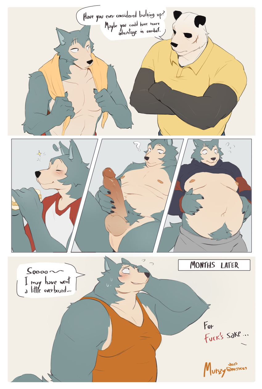 gouhin and legoshi (beastars) created by murizy