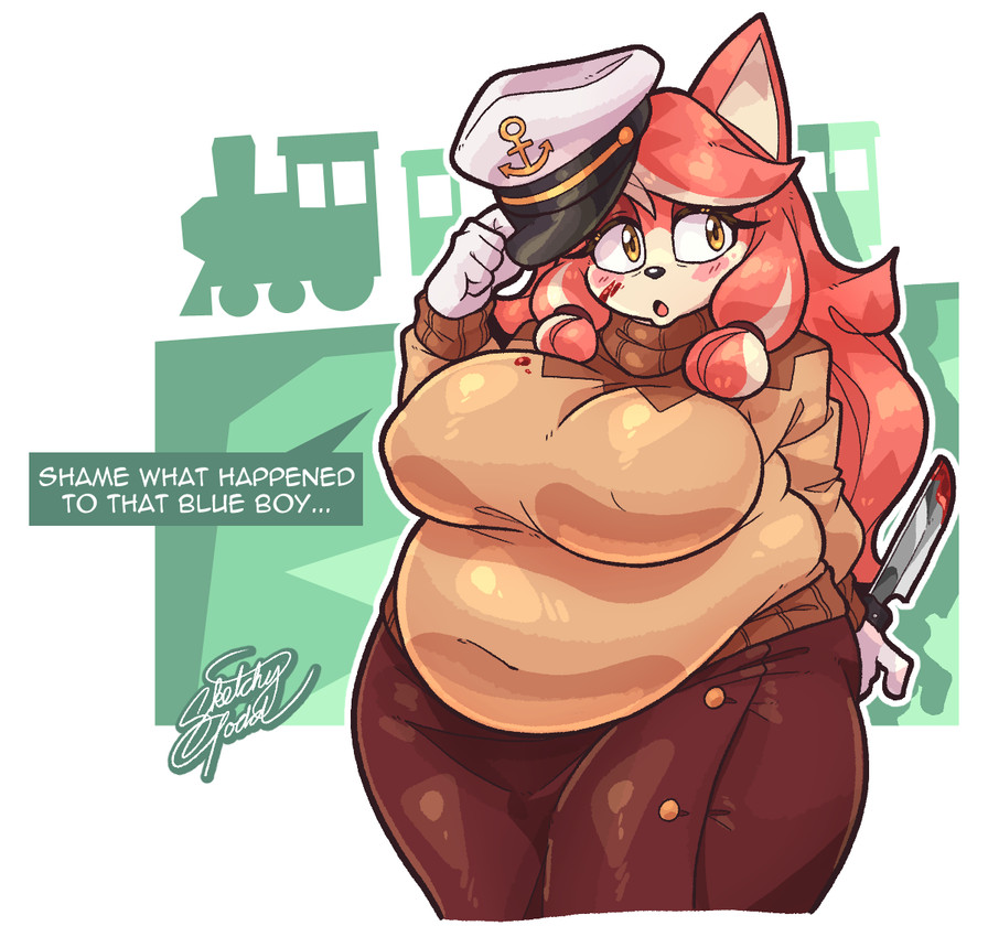 conductor's wife (the murder of sonic the hedgehog and etc) created by sketchytodd