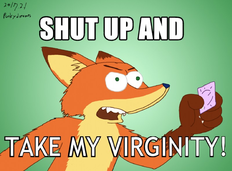 nick wilde (shut up and take my money and etc) created by punkydreamer