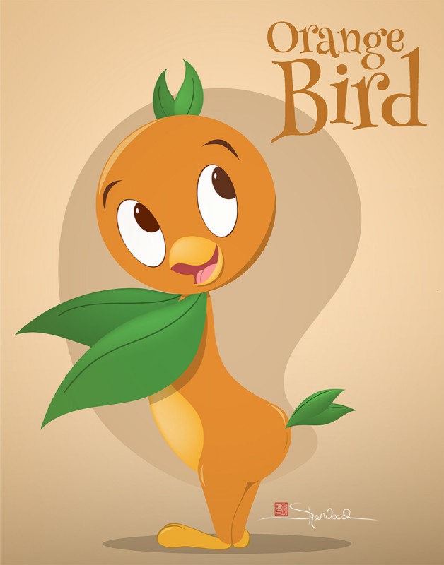 orange bird (walt disney world and etc) created by sherwood