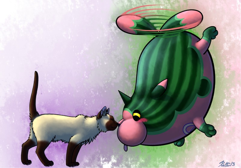 melonyan and patchi (kingdom hearts and etc) created by ratte