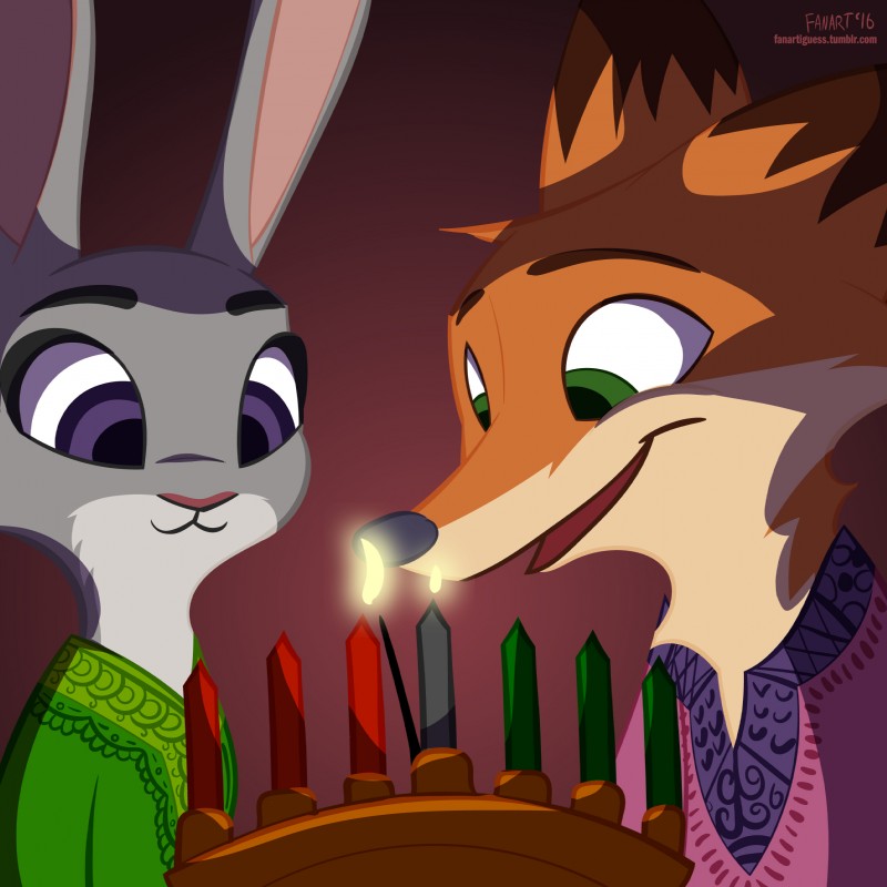 judy hopps and nick wilde (zootopia and etc) created by fanartiguess