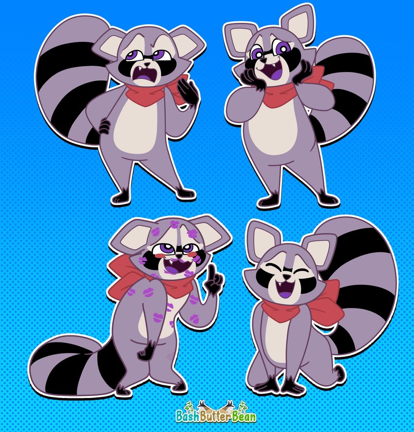 rambley raccoon (indigo park) created by bashbutterbean