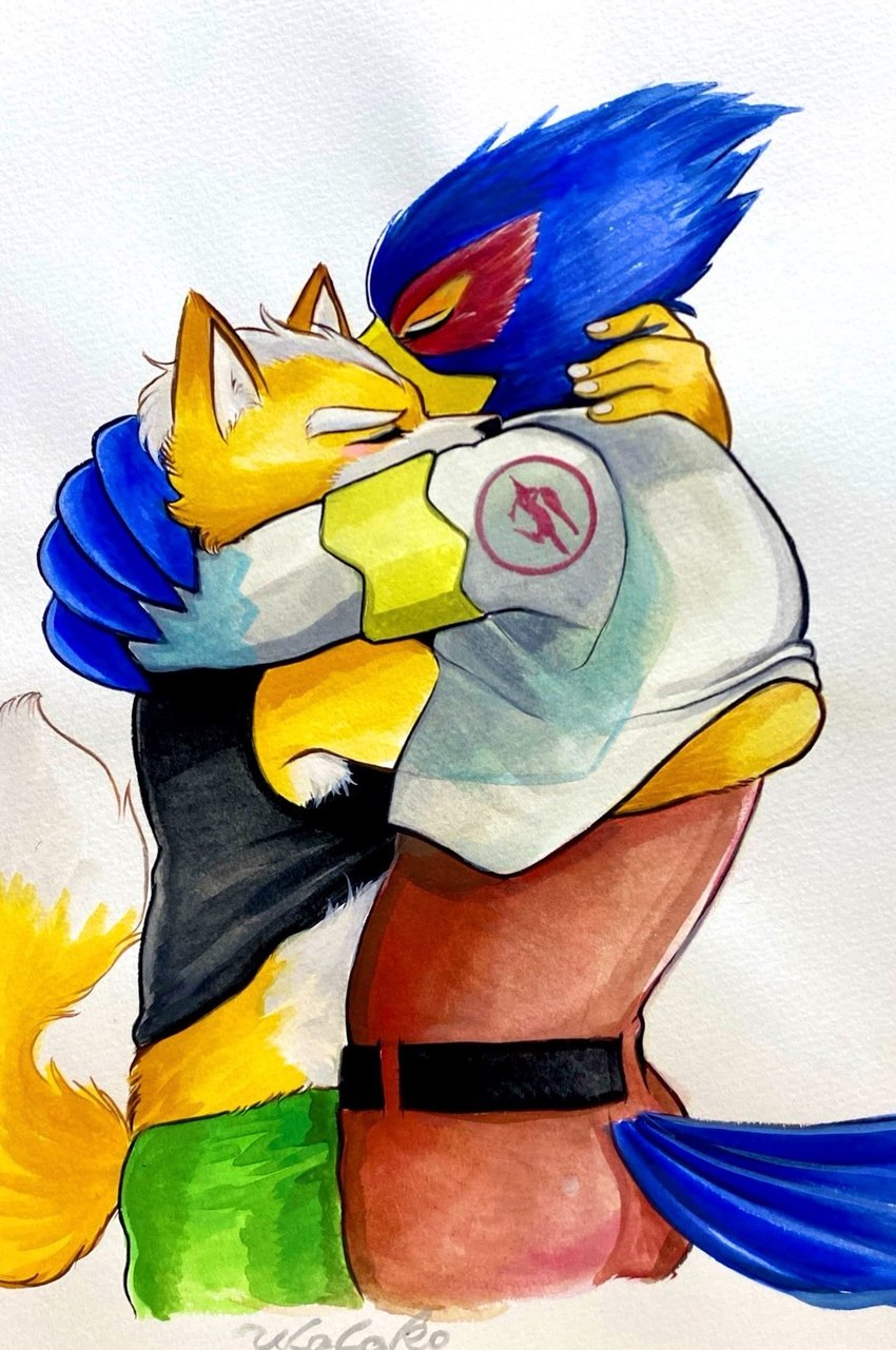 falco lombardi and fox mccloud (nintendo and etc) created by ulala ko