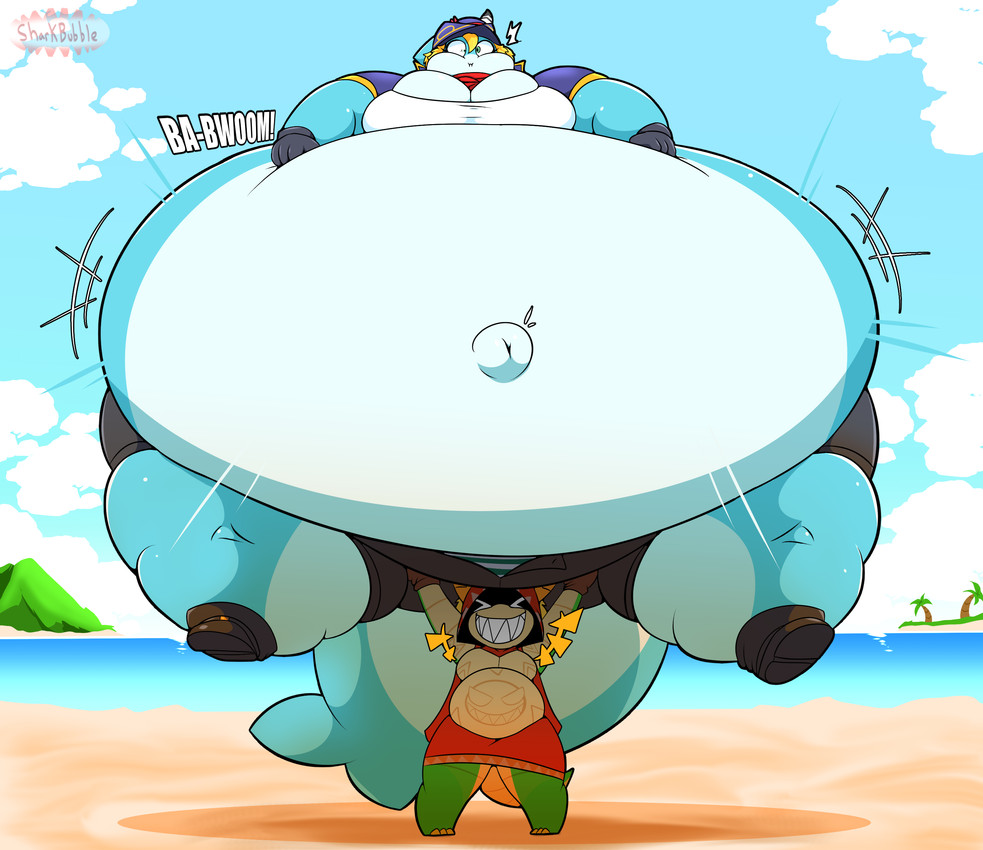 captain killsha and munch (tribal hunter) created by sharkbubble