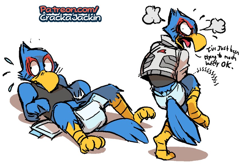 falco lombardi (nintendo and etc) created by crackajackin