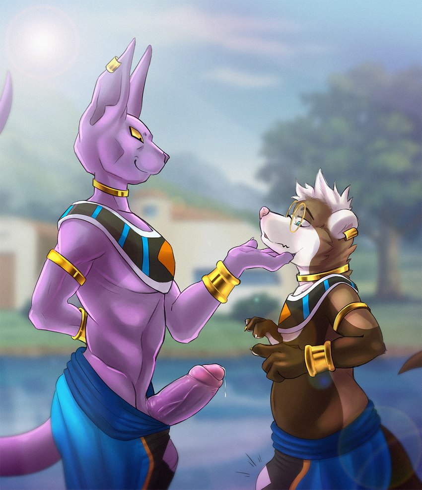 beerus and tre (dragon ball super and etc) created by milligram smile