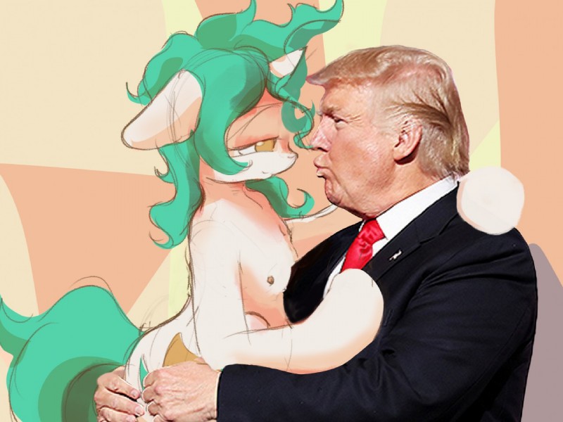 donald trump (my little pony and etc) created by rubyhoof, third-party edit, and wildhound