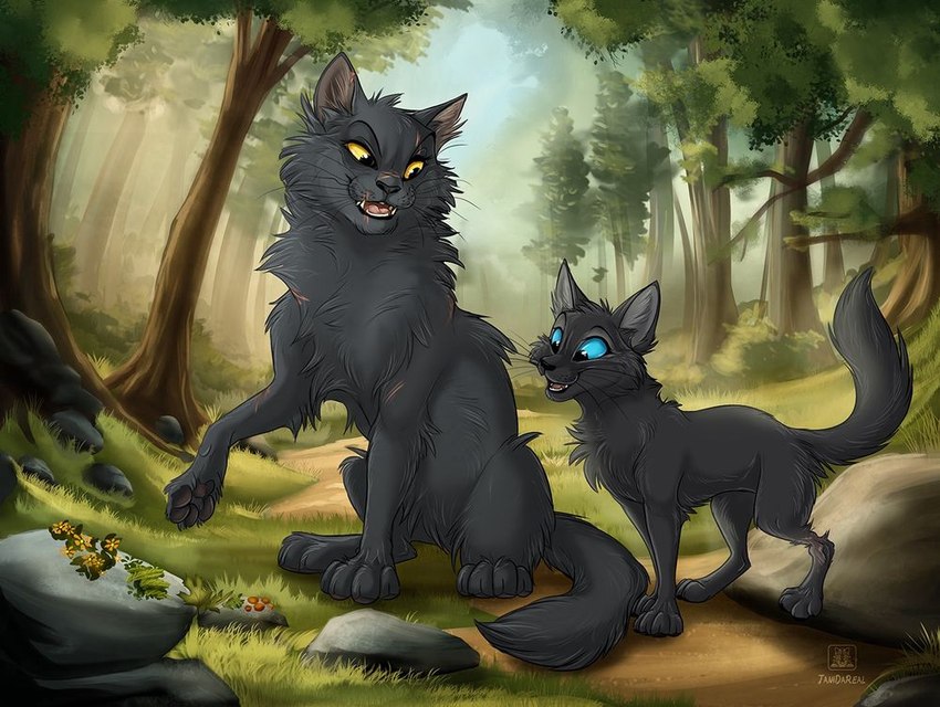 cinderpelt and yellowfang (warriors (book series)) created by tani da real