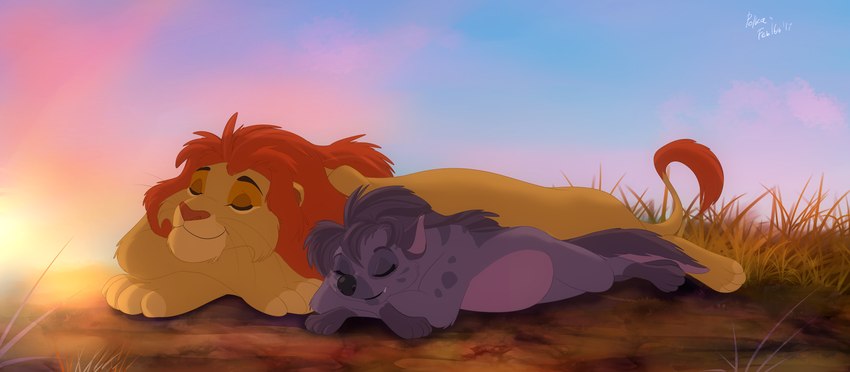 jasiri and kion (the lion guard and etc) created by black kitty