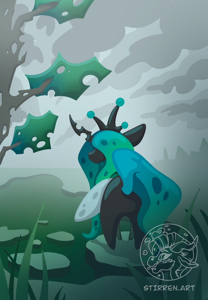 queen chrysalis (friendship is magic and etc) created by stirren