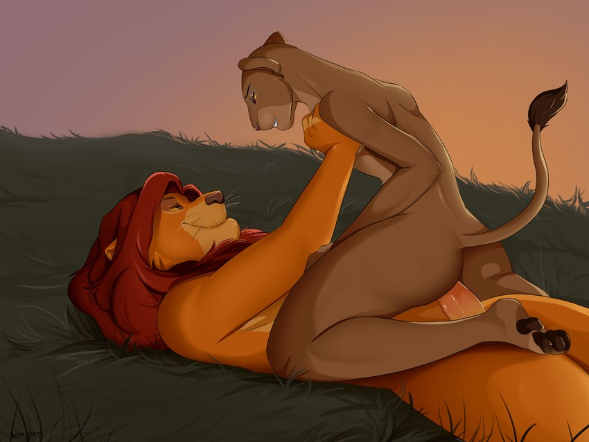 mufasa and sarabi (the lion king and etc) created by sempers