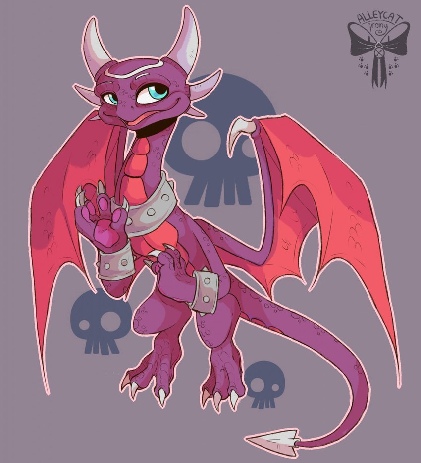 cynder (skylanders academy and etc) created by alleycatirony