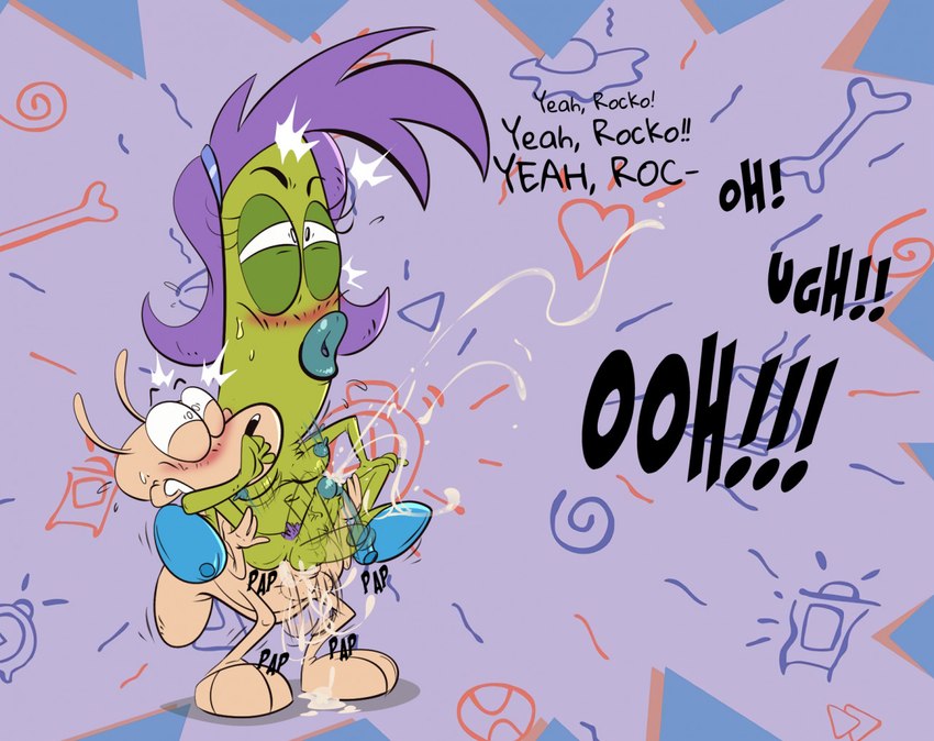 rachel bighead and rocko rama (rocko's modern life and etc) created by jodero