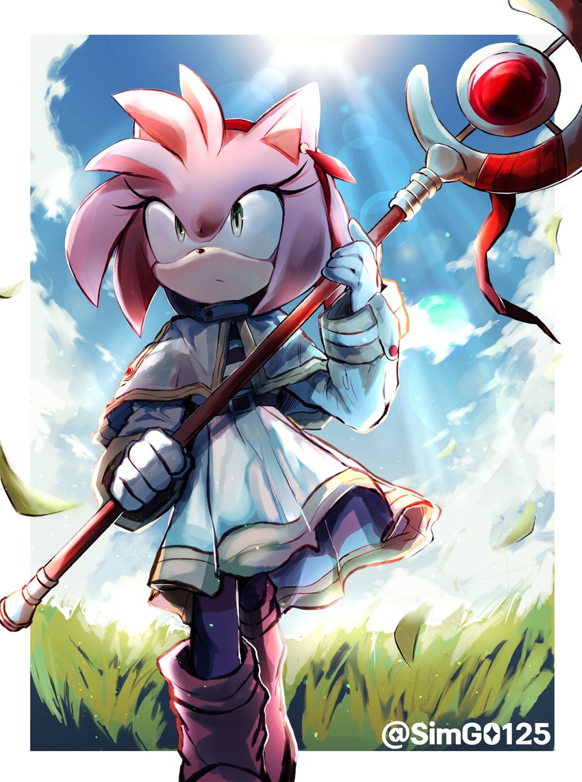 amy rose and frieren (frieren beyond journey's end and etc) created by simg0125