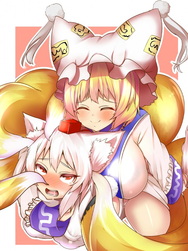 momiji inubashiri and ran yakumo (touhou) created by wildcatf14