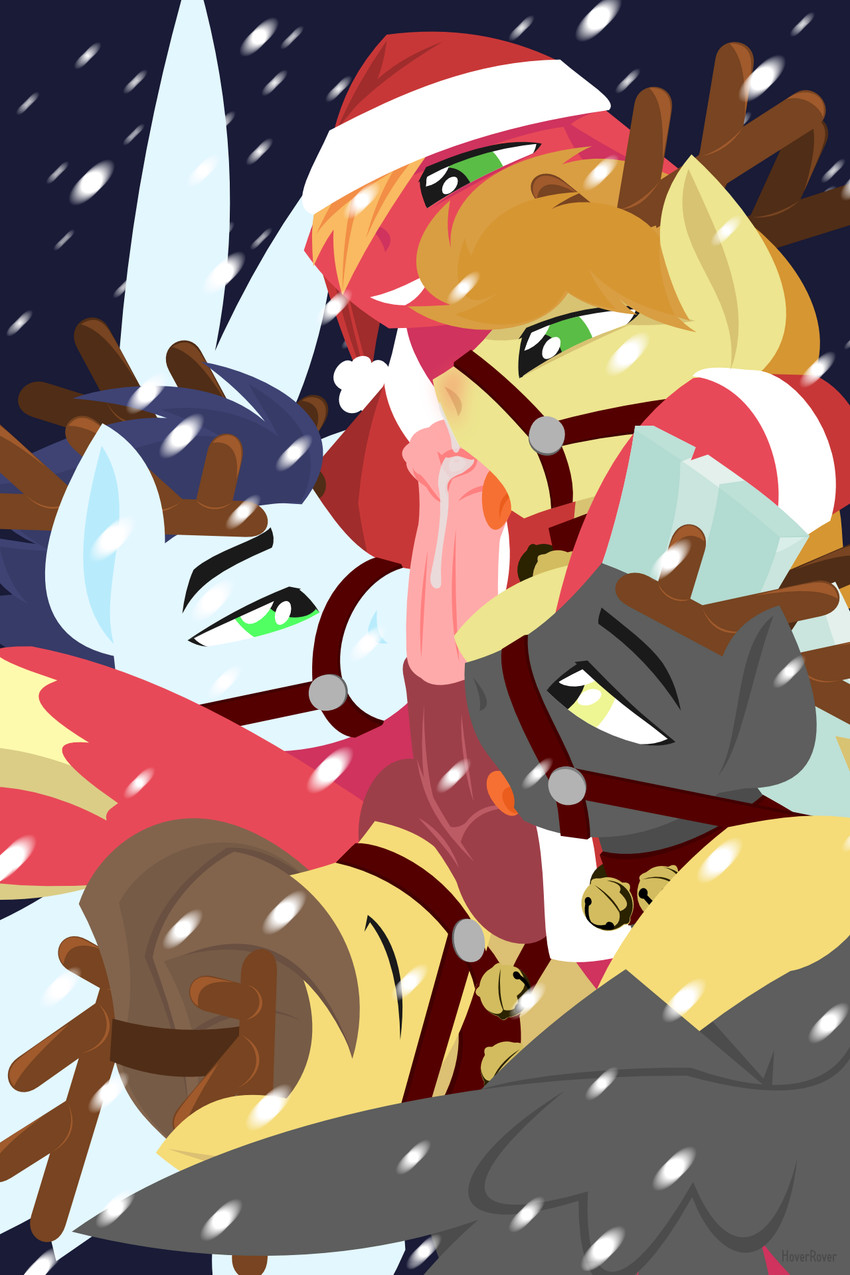 big macintosh, thunderlane, wonderbolts, braeburn, caramel, and etc (friendship is magic and etc) created by hoverrover