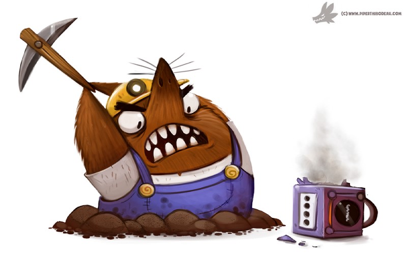 mr. resetti (animal crossing and etc) created by piper thibodeau