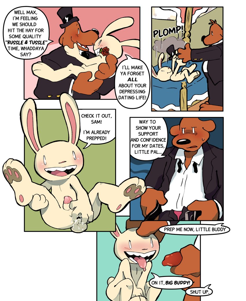 max and samuel dog (sam and max) created by superbutterscotch