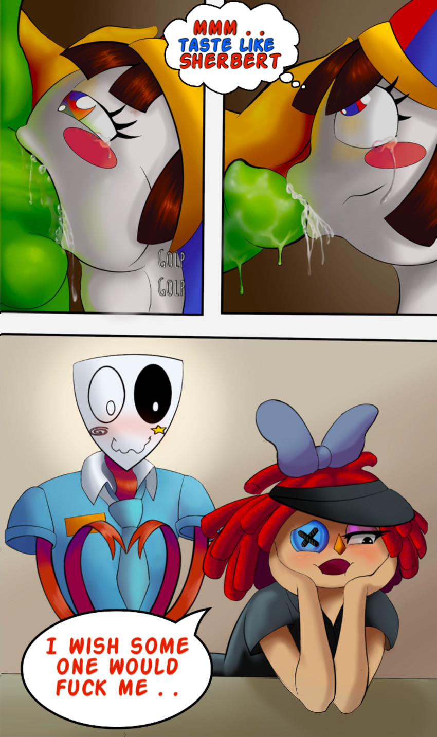 gangle, gummigoo, pomni, and ragatha (the amazing digital circus and etc) created by pantyking