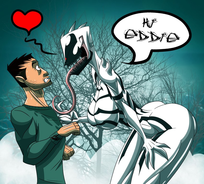 anti-venom and eddie brock (marvel) created by therizkpiecraft