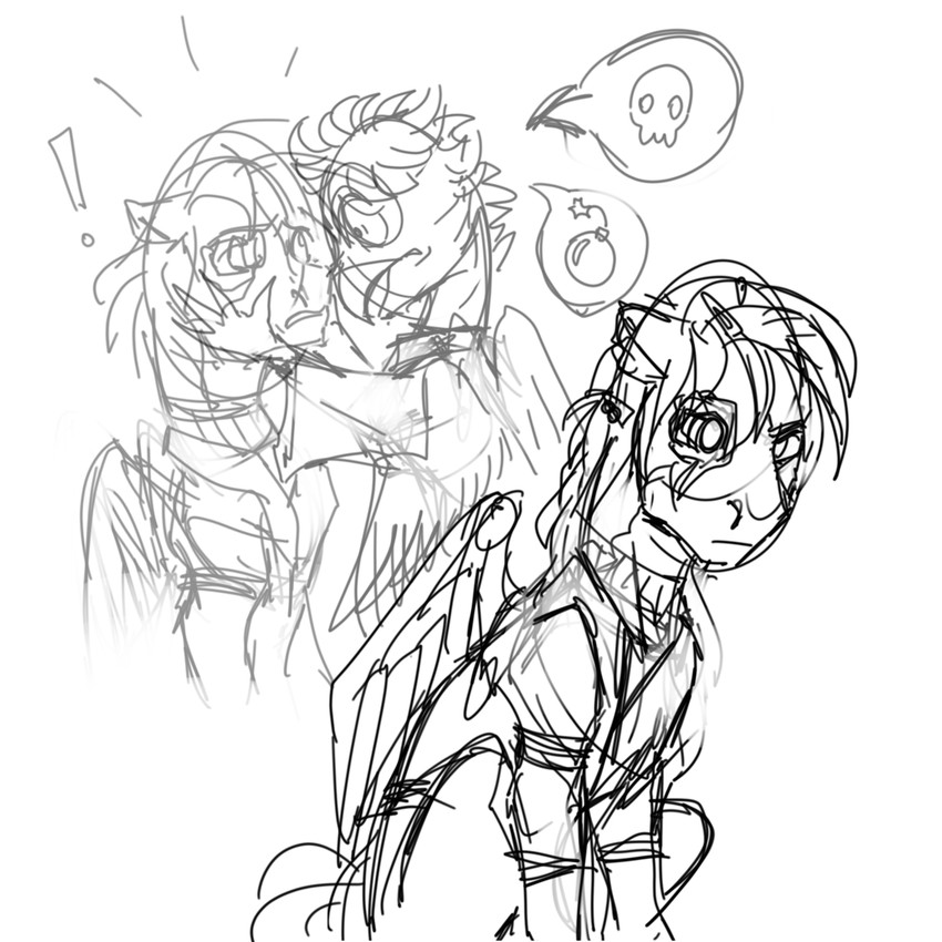 fan character, screaming angel, and umkreisen (fallout equestria and etc) created by rasmary