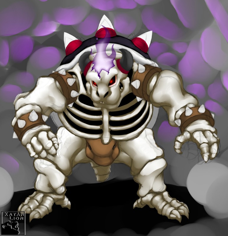 dry bowser (mario bros and etc) created by xatanlion