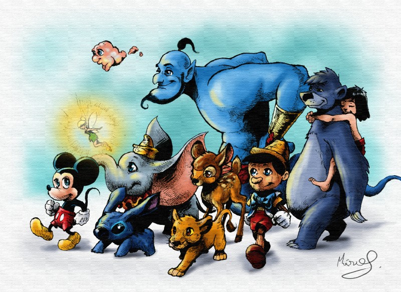 stitch, morph, pinocchio, simba, tinker bell, and etc (disney's aladdin and etc) created by rayluaza