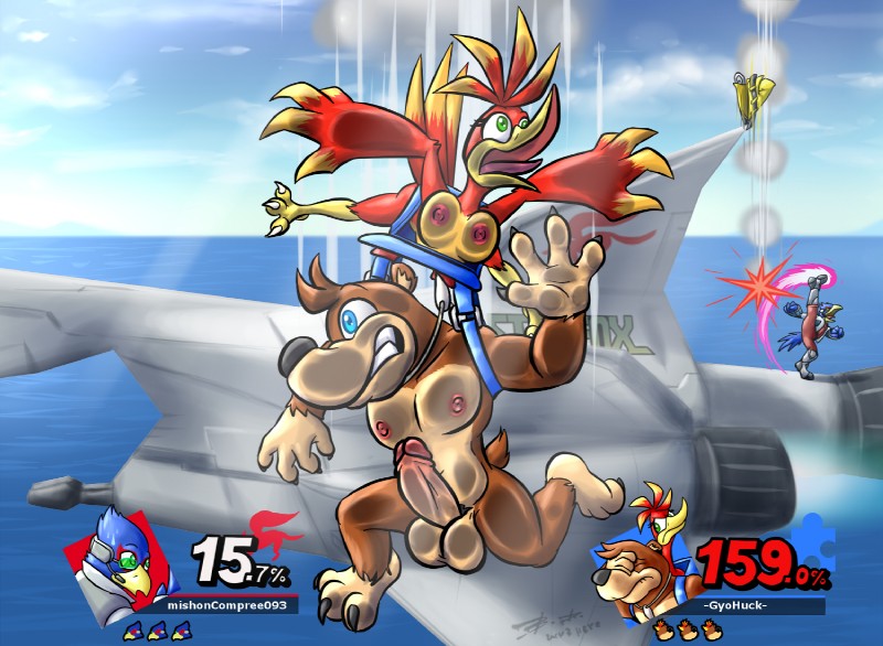 banjo, falco lombardi, and kazooie (super smash bros. ultimate and etc) created by bassybefuddle