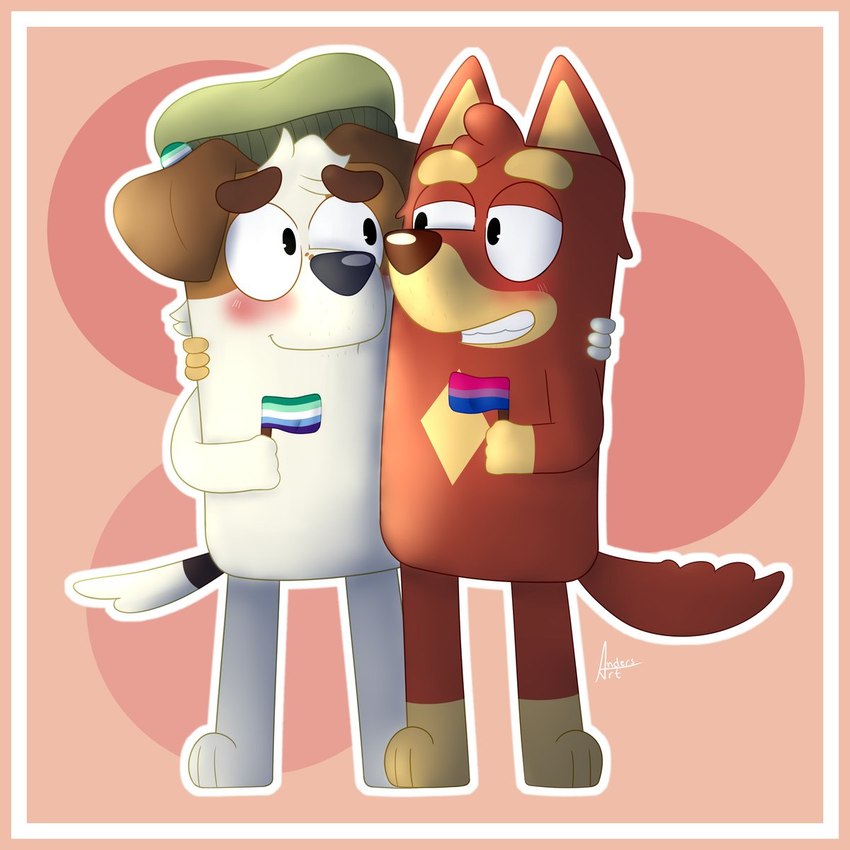 jack russell and rusty (lgbt pride month and etc) created by anders 285