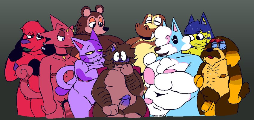 roswell, cherry, harvey, amber, ankha, and etc (animal crossing and etc) created by felineflustered